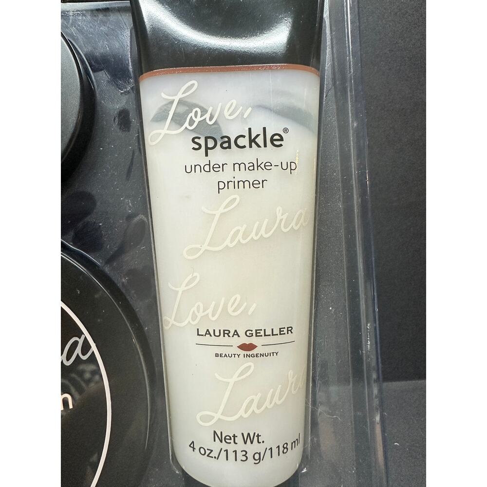 NEW Laura Geller Set 2 brushes Spackle, Baked Highlighter Duo, Bronze-n-Brighten - Picture 5 of 7